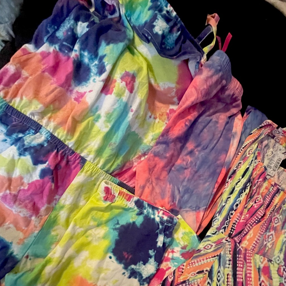 Tye dye girl clothes set
